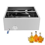 Karpevta Evaporator Pan L24XW24XH 9.4 Inch Evaporator Pan Maple Syrup Stainless Steel Maple sap Evaporator Pan Sap Evaporator Maple Syrup Boiling Pan