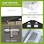 GAOMON 10x12 Metal Outdoor Storage Shed, Large Tool Shed House with Lockable Doors & Air Vent, Waterproof Steel Utility Sheds for Patio Garden Lawn, Perfect for Heavy Duty Tools Bike Storage Outside
