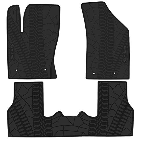 HAFIDI Tappetini Auto TPE E Fodera Bagagliaio Per Jeep Compass 2017-2025 – Set Completo 3 Pezzi Antiscivolo E Impermeabile - 2