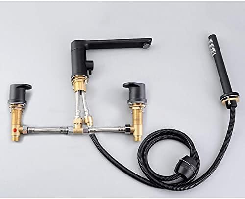 Mitigeur Bain-douche Noir Évite les Éclaboussures avec son Bec Orientable 180°
