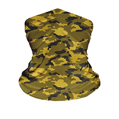 Bandana Tubular Balaclava Camuflada Militar Ciclismo Esporte Aventura (Amarelo)