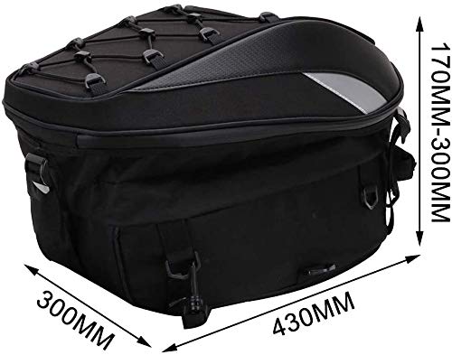 image for MIHUNTER Motorcycle Tail Bag, Seat Bag, Dual Use Motorcycle Waterproof