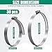 Zhengmy 30 Pack 4 Inch Stainless Steel Hose Clamps Adjustable 3-29/50 to 4-49/100 91-114 mm Worm Gear Clamps Duct Clamp for Automotive Fuel Line Air Duct Dryer Vent Plumbing Industrial Use