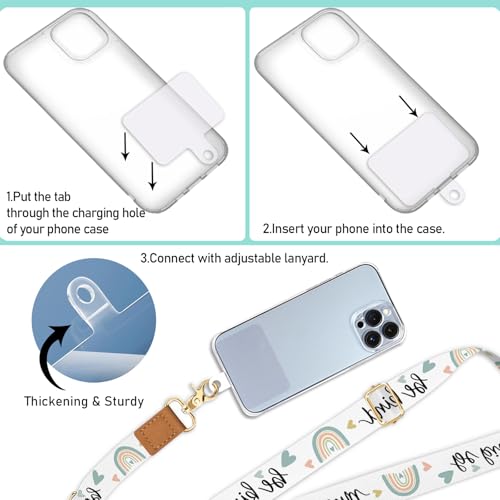Image of Piefly Cell Phone Lanyard Crossbody Wrist Strap Adjustable for Women Cute | Travel Daily Teacher, Around the Neck, Hands-free, Universal, Fit Key ID badge, Accessories, Compatible with Most Smartphones