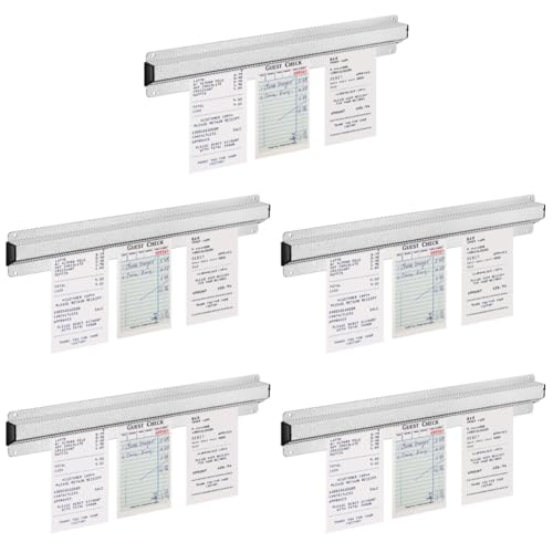 PRETYZOOM 5pcs Bill Ticket Holder Kitchen Order Grabber Restaurant Ticket Holder Sturdy Metal Design