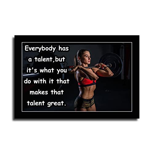 Lirong Make Talent Great Motivational Inspirational Posters Home Decor Wall Art Print For Gym Motivational Quotes Poster Printing 16X24Inch(40X60Cm) #TOP20