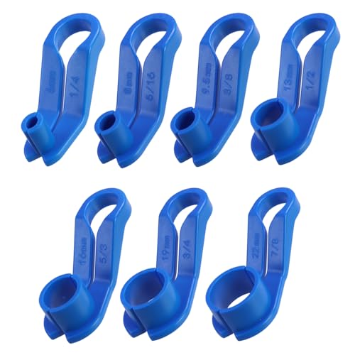 EDOBLUE 7 PCS Fuel Line Disconnect Tool 1/4 5/16 3/8 1/2 5/8 3/4 7/8 Inch Transmission Oil Cooler Line Quick Disconnect Kit for Most Ford/GM/Chrysler/Mazda AC Fuel Line Disconnect Tool Kits