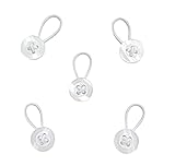 Collar Extenders for Mens/Womens Shirts Soft Elastic Neck Relief Tight Collars for Dress Shirts Button Expanders! (Wide Edge Clear-5Pcs)