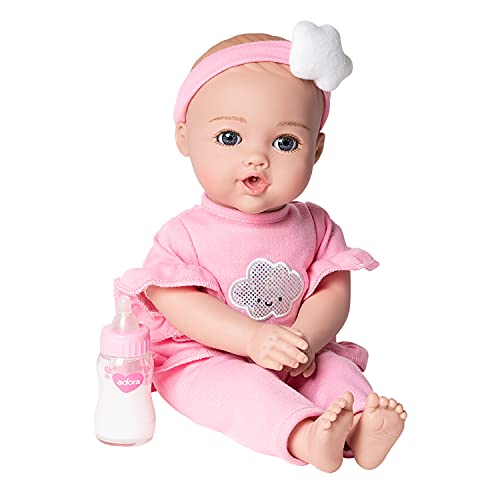 Adora Cry Baby Doll, 13 inch NurtureTime Baby Soft Pink - Giggles, Cries &...