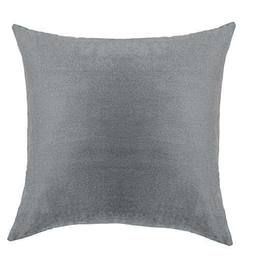 Image of Cazimo Velvet Cushion Covers for Bed, Sofa and Couch - 16 * 16 inches | Ideal for Living Room | Set of 2, Grey