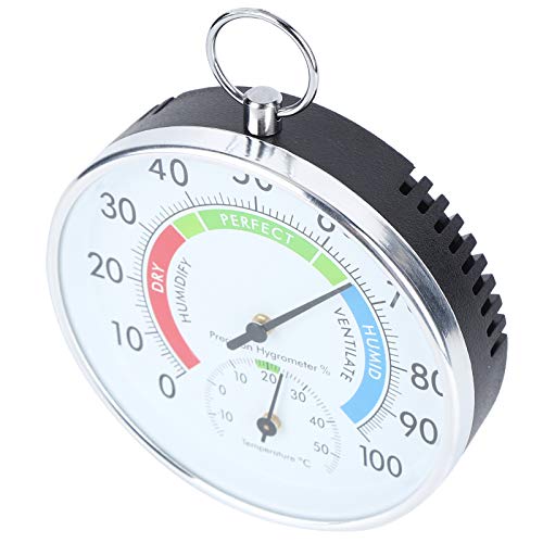 Thermometer for Greenhouse Outdoors Thermometers 10×10×4 Indoor Thermometer Hygrometer Wall Hanging Temperature Humidity Meter for Home Warehouse Office Indoor Thermometers