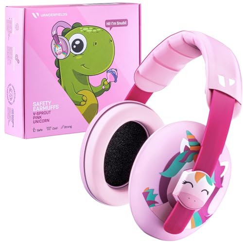Image of Vanderfields - Hearing Protection Ear Muffs - Over 33 dB (2K Hz) Broad Noise Cancelling Sound Reduction - Baby and Toddlers