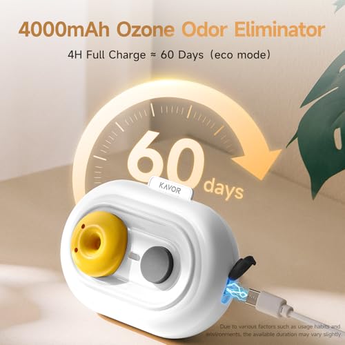 Kavor Refrigerator Deodorizer, Rechargeable Odor Eliminator — view 5