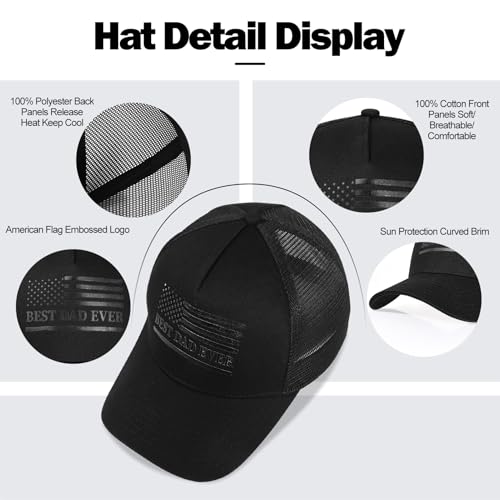 Image of Oversize XXL American Flag Trucker Hat | Big Heads, Adjustable Mesh Snapback, Baseball Cap, 3D Embossed Flag