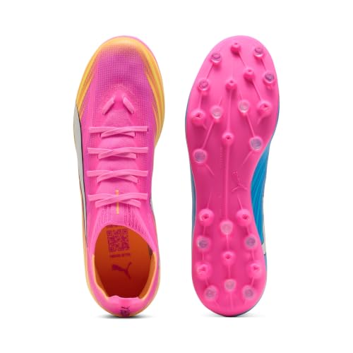 PUMA Unisex Ultra 6 Match MG Fußballschuh, Poison Pink White-Sun Stream-Bright Aqua Black, 40 EU… – Ansicht 3