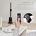 Shark TurboBlade Cool + Heat - Ultra-Customizable Bladeless Tower Fan + Heater, Pivots, Twists, Oscillates up to 180°, Powerful Cooling + Rapid Room Heating, Remote Control, Charcoal, TH202