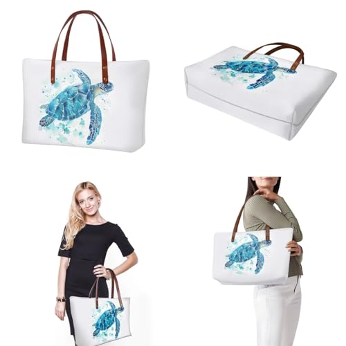 Image of 2PCS Tote Bag for Women Top Handle Purse with Wallet, Hobo Bag Tote Shoulder Bag with PU Cosmetic Bag