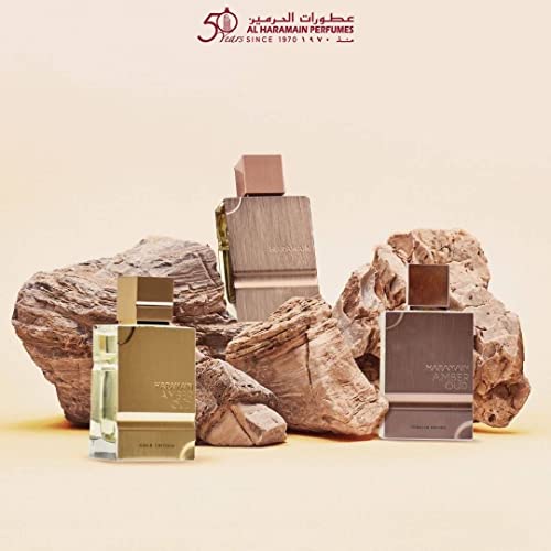 Al Haramain Amber Oud Gold Edition 60 ml | Eau de Parfume Spray feminino | Fragrância de frutas fres