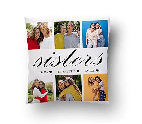 Launchigo Customized to My Sister - Photo Collage Pillow. Custom