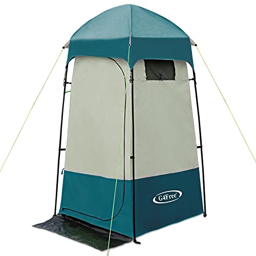 G4Free Camping Shower Tent Privacy Tent Dressing Changing Room Portable Toilet Rain Shelter for Beach with Carry Bag