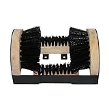 Floor Mount Boot Scrubber Brush w/scraper