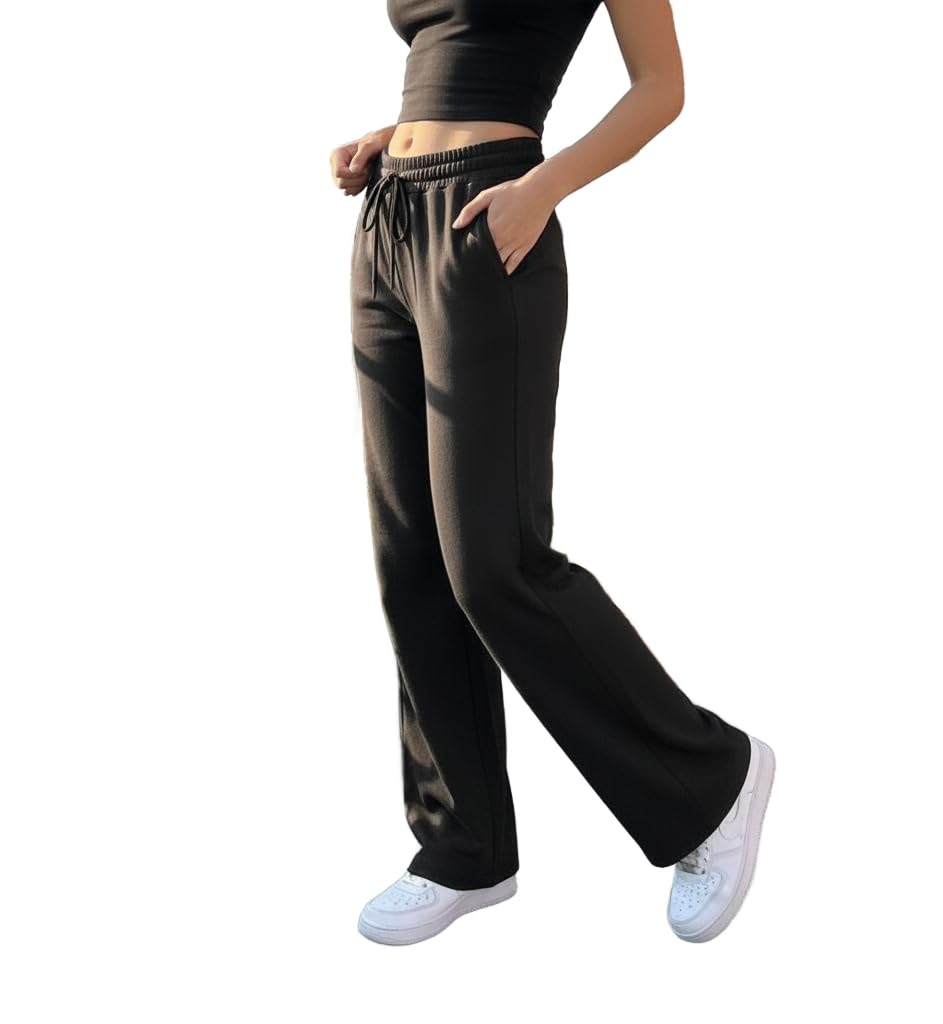dockstreet Track Pant for Women || Baggy Fit || Track Pants || Full Elastic Jogger Track Pant ||-picture-42