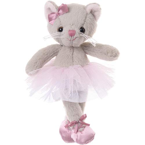 ALBERTINA Gattina ballerina grey cm.15 pink Tutu