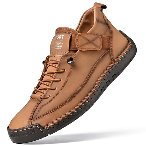 Mens Chukka Boots Non Slip Ankle Boots Loafers Casual Boots for Men Slip On Lightweight Dress Sneakers Handmade Fashion Sneakers Walking Driving Shoes