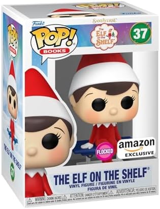Funko Pop! Books: Elf on The Shelf- Elf (Flocked), Amazon Exclusive image 4