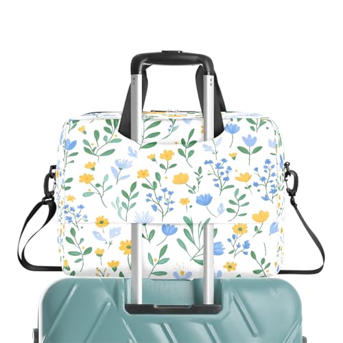 Bolso para laptop de 16 pulgadas con diseño floral acuarela miniatura 6