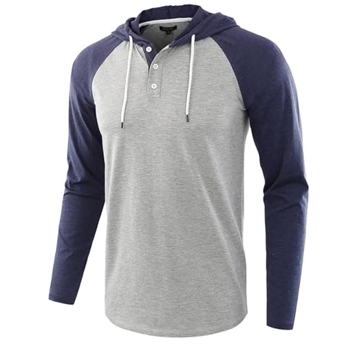 Sweat a capuche pour hommes avec manches raglan et cordon de serrage