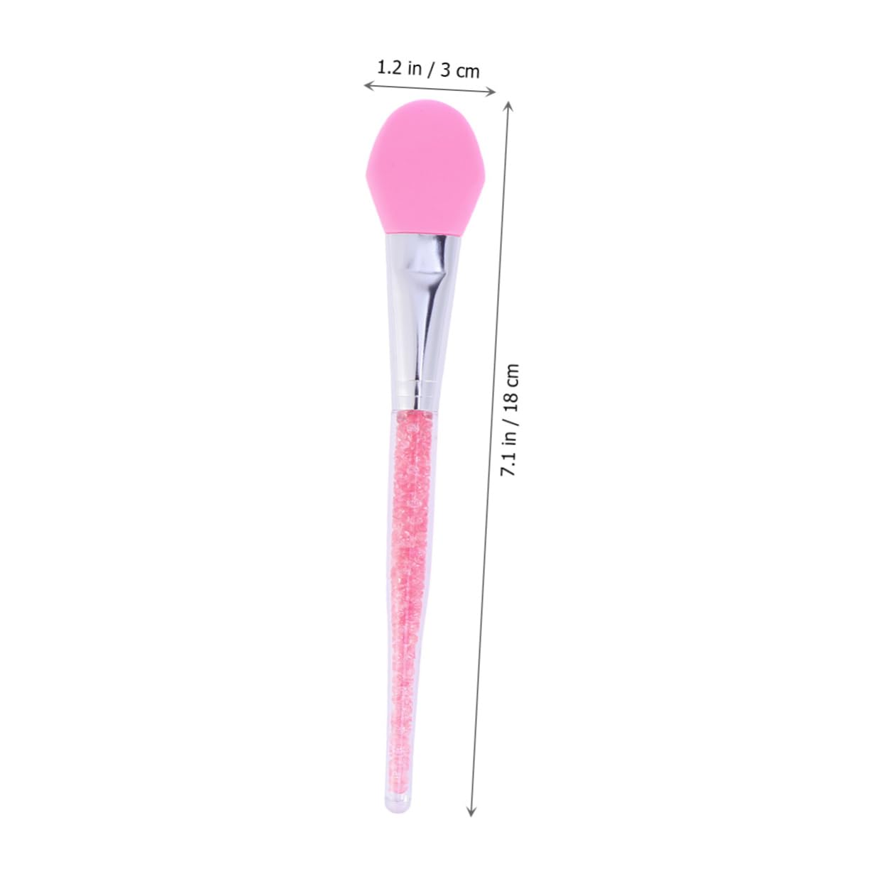 Healeved Facial Mask Brush Rhinestones Silicone Makeup Brush Set Face Mask Applicator Tool