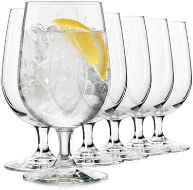Libbey Entertaining Essentials Stemmed Water Glasses, Clear Multi...