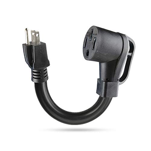 Morec NEMA 5-15P to 14-50R 120V 15 Amp Two Hots Bridged Welder Welding Power Cord Adapter Adaptor Connector Connecter