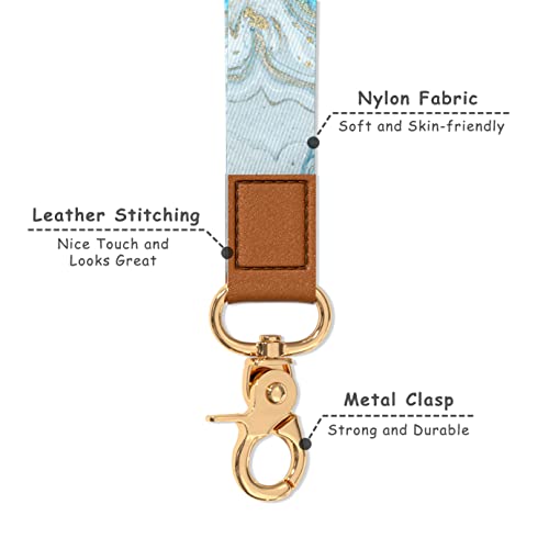 Image of Wrist Lanyard Key Chain, Cute Wristlet Strap Keychain Holder for Women Men Car Keys ID Badges Card Wallet Phone Camera