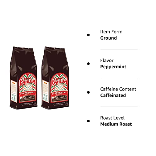 Kahlua - Medium Roast Ground Peppermint Mocha Coffee (2 Bags/12 Oz) #TOP2
