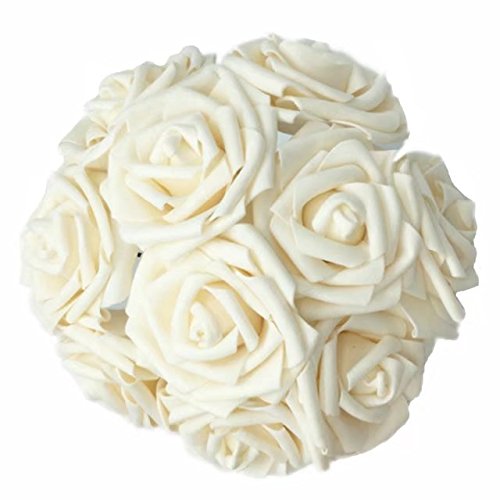 Celine Lin Artificial flores 10 piezas Real Touch rosas artificiales para boda ramos centros de bebé ducha fiesta DIY