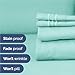 Full Size 4 Piece Sheet Set - Comfy Breathable & Cooling Bed Sheets Set - Hotel Luxury Bedding for Women, Men, Kids, Teens, Boys & Girls - Deep Pockets, Ultra-Soft, Wrinkle Free - Oeko-Tex - Spa Blue