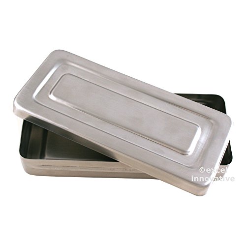 Instruments Tray Solid with Lid Multiple Size Options Holloware Surgical Supplies | Medixplus (6-3/4