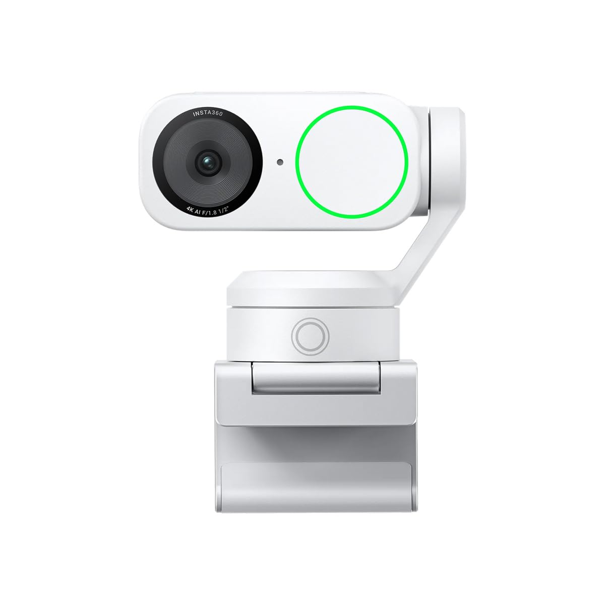 Insta360 Link 2 Bianco- PTZ 4K Webcam per PC/Mac, Sensore da 1/2", IA Tracking, HDR, Mic di cancellazione del rumore IA, Controllo gestuale per lo streaming, Videochiamate, Gaming.