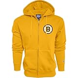 Blue 84 Boston Bruins NHL Officially Licensed Full Zip Hooded Sweatshirt Icon Secondary Color, X-Large