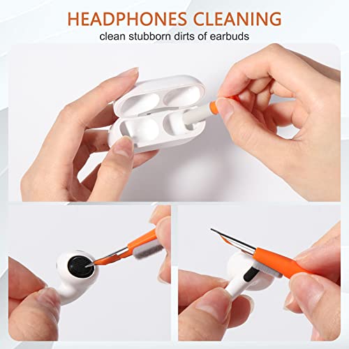 Vinabo 11 en 1 Kit de Nettoyage Clavier, Kit Nettoyage pour AirPods, Keyboard Cleaner avec Brosse, Kit Nettoyage Multifonctionnelle pour Tablette, Téléphones, Laptop, Écouteur Bluetooth, Caméra – Image 5