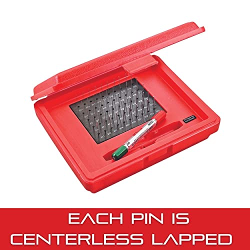 Starrett S4001-060 Präzisionsstahlstiftlehre, Größen 0,011-0,060