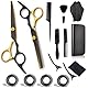 Friseurschere Set 17 cm Haarschneideschere, 15 Stücke Fiseurschere Friseur Set mit Friseurumhang, Friseur Zubehör für Haar und Bart, Haarschne Schere für Damen Herren