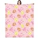 Hillsuren Pink Softball Coquette Bow Blanket 50 x 60 Softball Sports Throw Blanket Bow Stuff Team Gifts for Ball Lovers Players Home Decor Halloween Christmas Thanksgiving Gift
