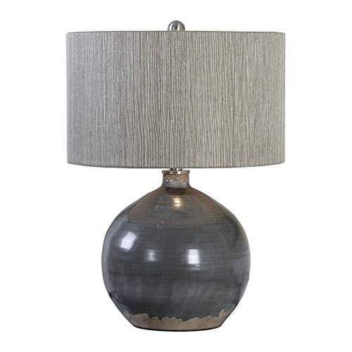 Amazon.com: Uttermost Vardenis Charcoal Crackle Ceramic Table Lamp