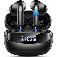 Bluetooth Kopfhörer, 2026 Kopfhörer Kabellos Bluetooth 5.4 HiFi Stereo, 50 Std Spielzeit In Ear Kopfhörer mit 4 ENC Noise Cancelling Mics, Ohrhörer mit LED-Anzeige, IP7 Wasserdicht Kabellose Kopfhörer
