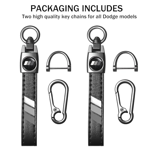 Image of YOSRTER 2PCs Leather Keychain for Toyota Tacoma 4Runner Tundra TRD Camry Rav4 Aluminium alloy Key Chain with key Ring
