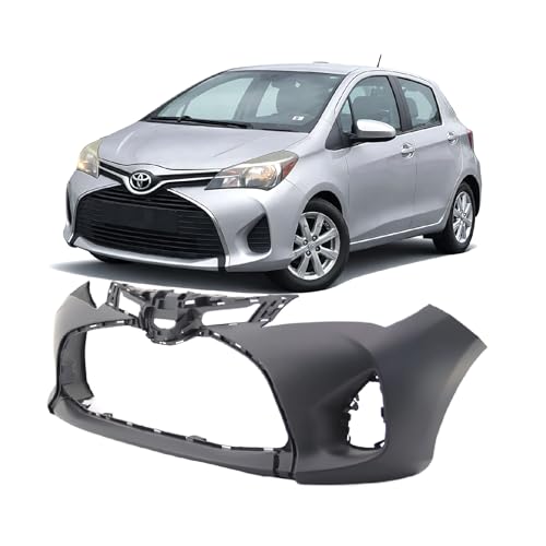 Image of FitParts Compatible with Toyota Yaris 2015-2017 Front Bumper Cover | Primed, Hatchback, Ready to Paint, OEM 521190U927, TO1000408