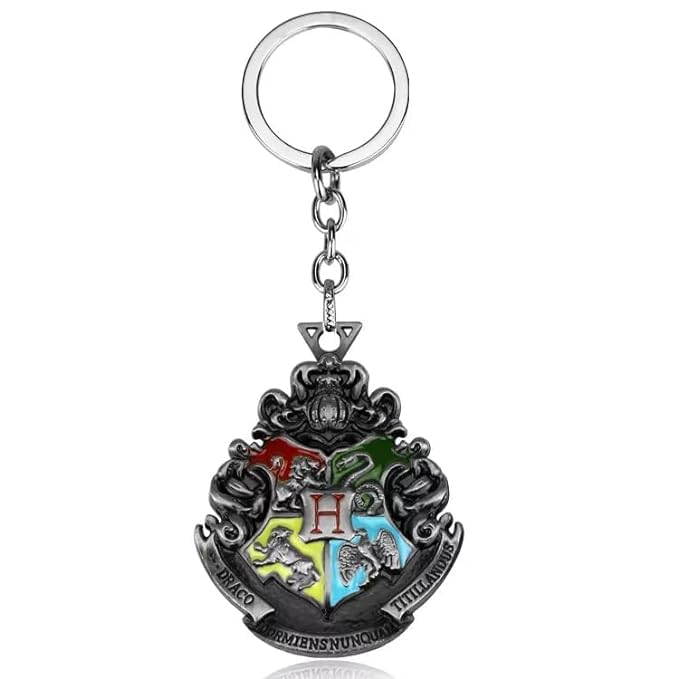 Mistazzo Harry Potter House and Wands Metal Keychain Key ring For Boys Girls Men Women Potterhead